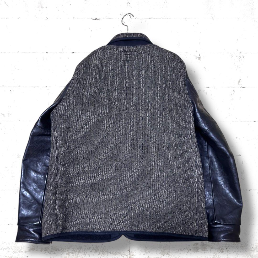 COOTIE PRODUCTIONS ビーチクロス　レザー　ウール　ジャケット
