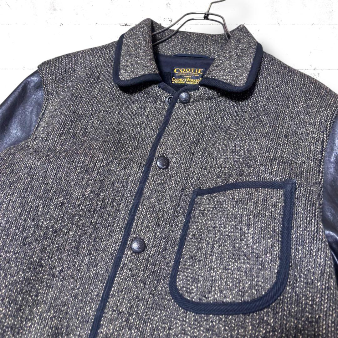 COOTIE PRODUCTIONS ビーチクロス　レザー　ウール　ジャケット