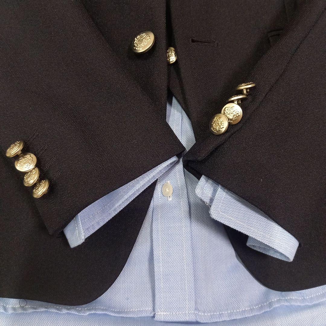 御依頼極美品ワンダーファクトリースーツ6点セット　ベスト銀ボタン濃紺150
