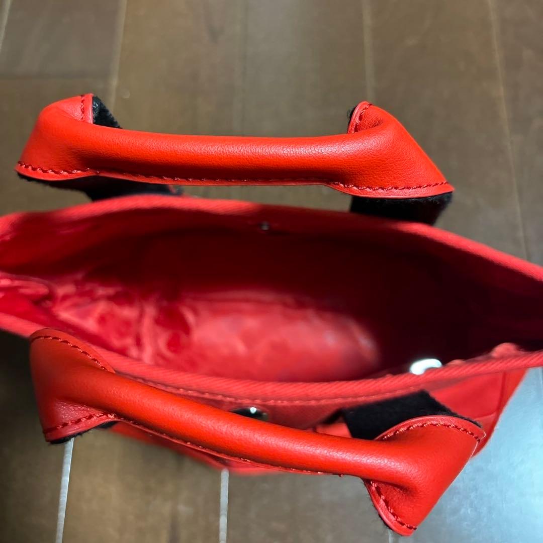 新品 PEARLY GATES GOLFカートバッグ ラビット刺繍　赤色