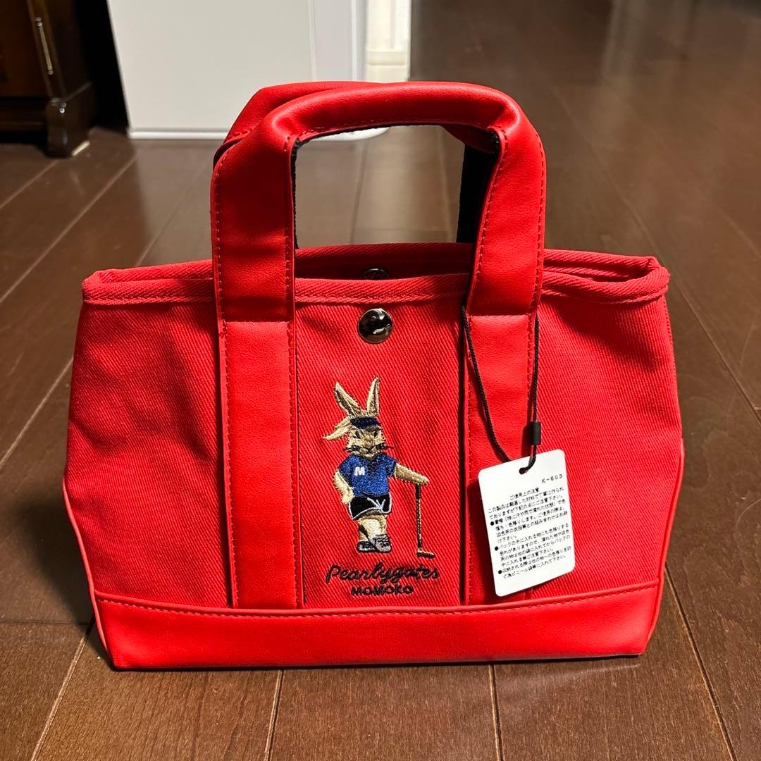 新品 PEARLY GATES GOLFカートバッグ ラビット刺繍　赤色