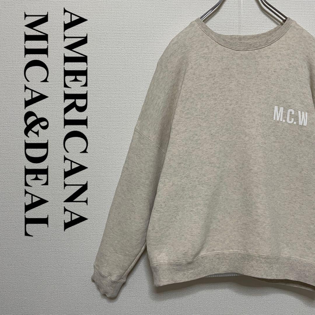 AMERICANA |MICA&DEAL ラグランスリーブ　スウェット