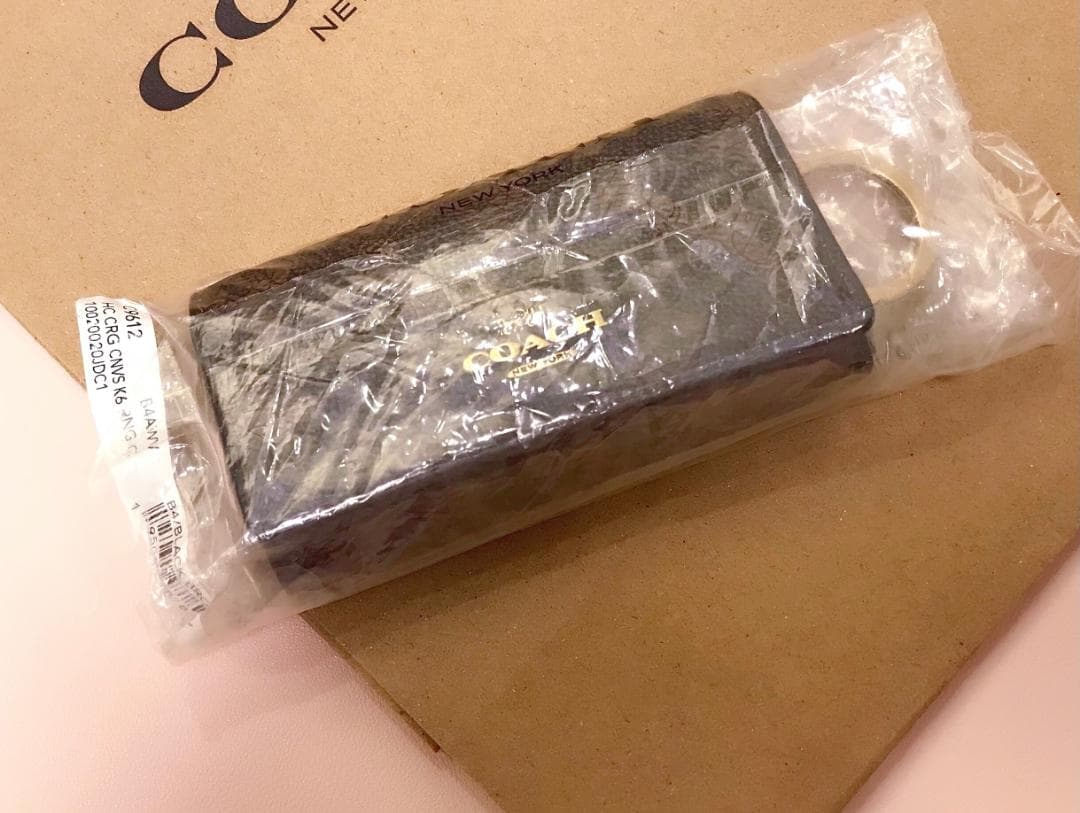 m 新品 coach 6 リング キー ケース ホース アンド キャリッジ