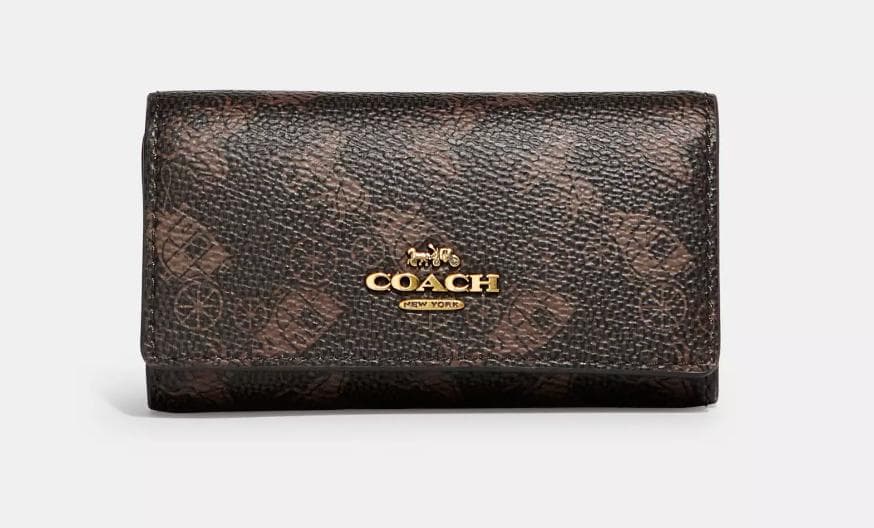 m 新品 coach 6 リング キー ケース ホース アンド キャリッジ