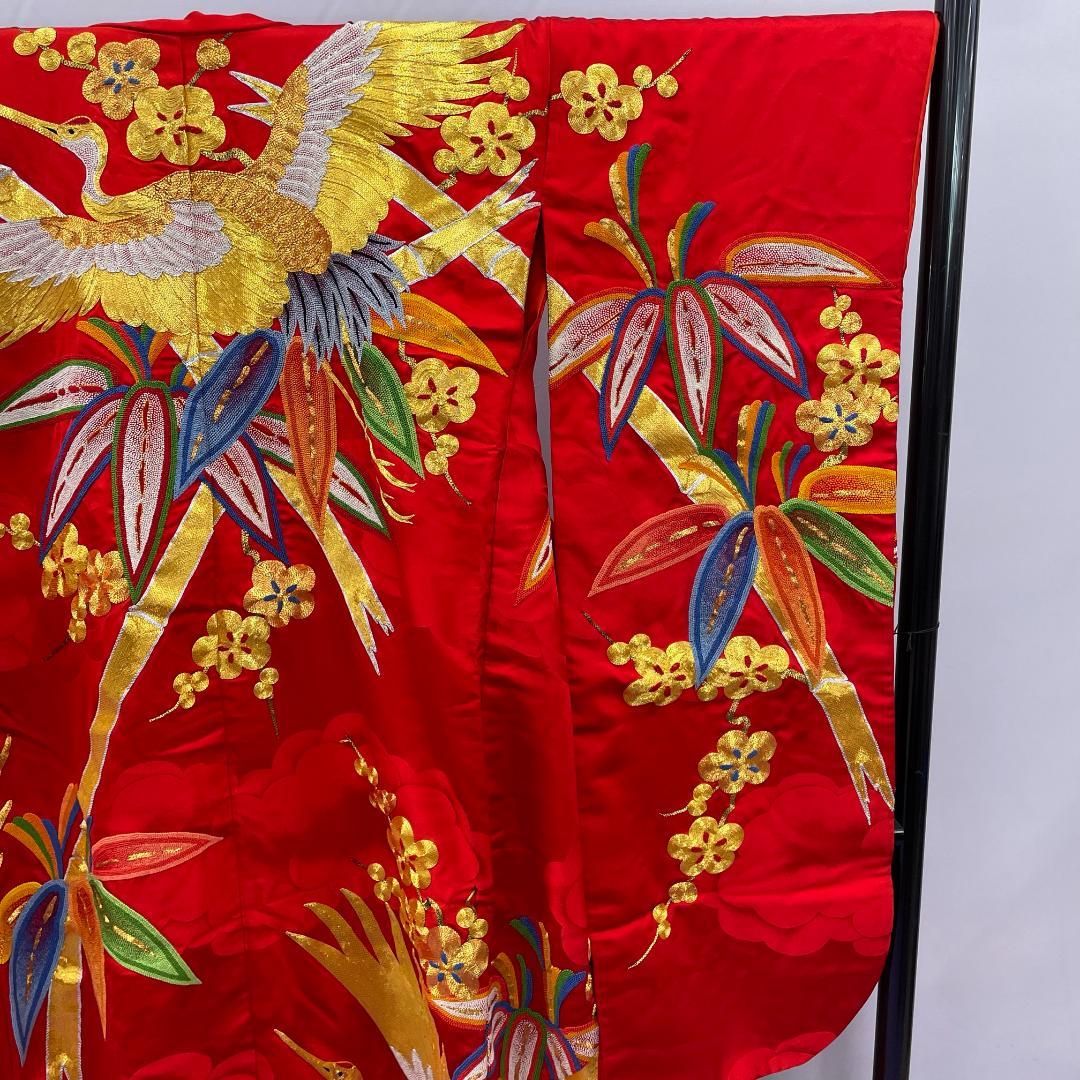 Y★3114★ 色打掛 豪華 金駒刺繍 相良刺繍 婚礼 新婦 結婚式 花嫁