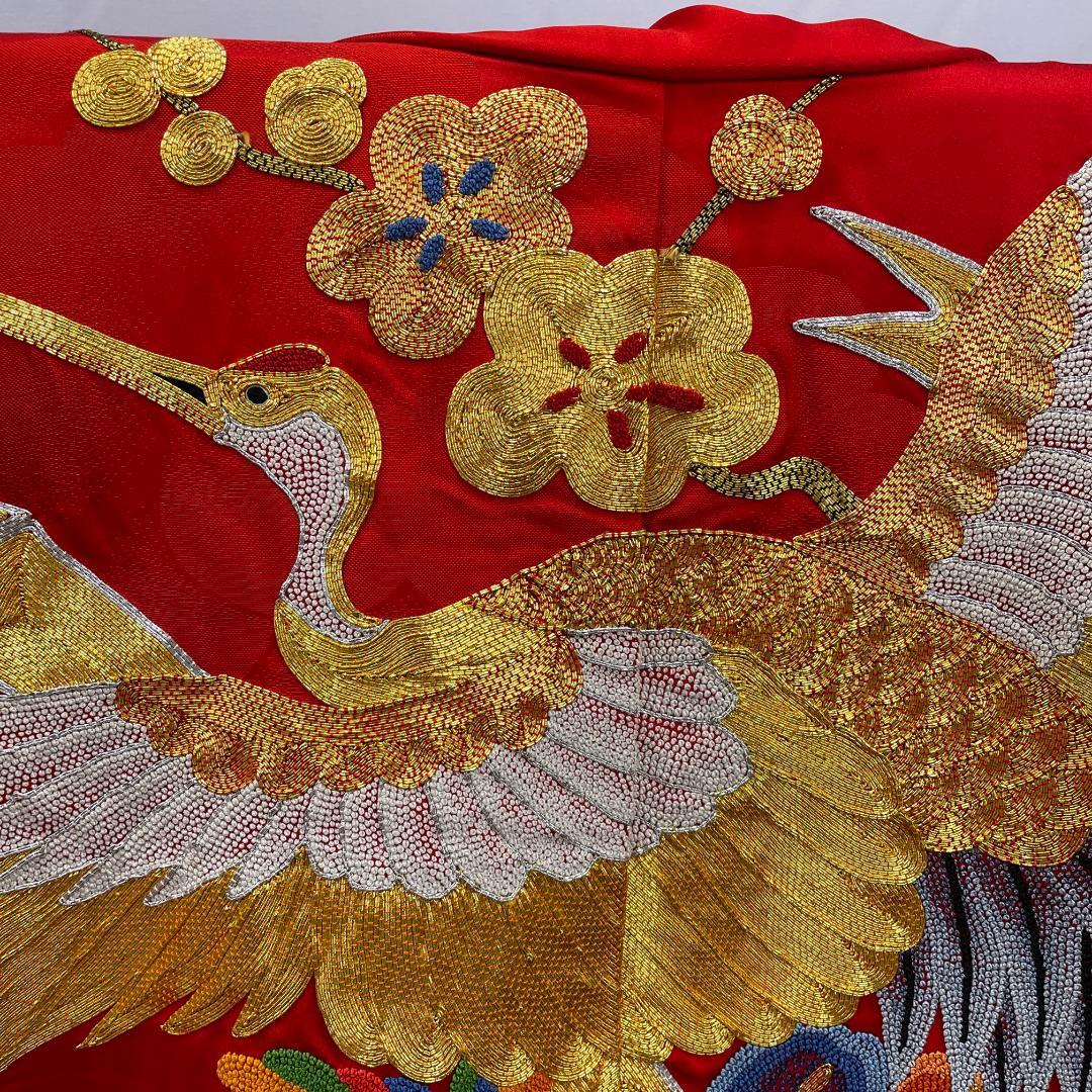 Y★3114★ 色打掛 豪華 金駒刺繍 相良刺繍 婚礼 新婦 結婚式 花嫁