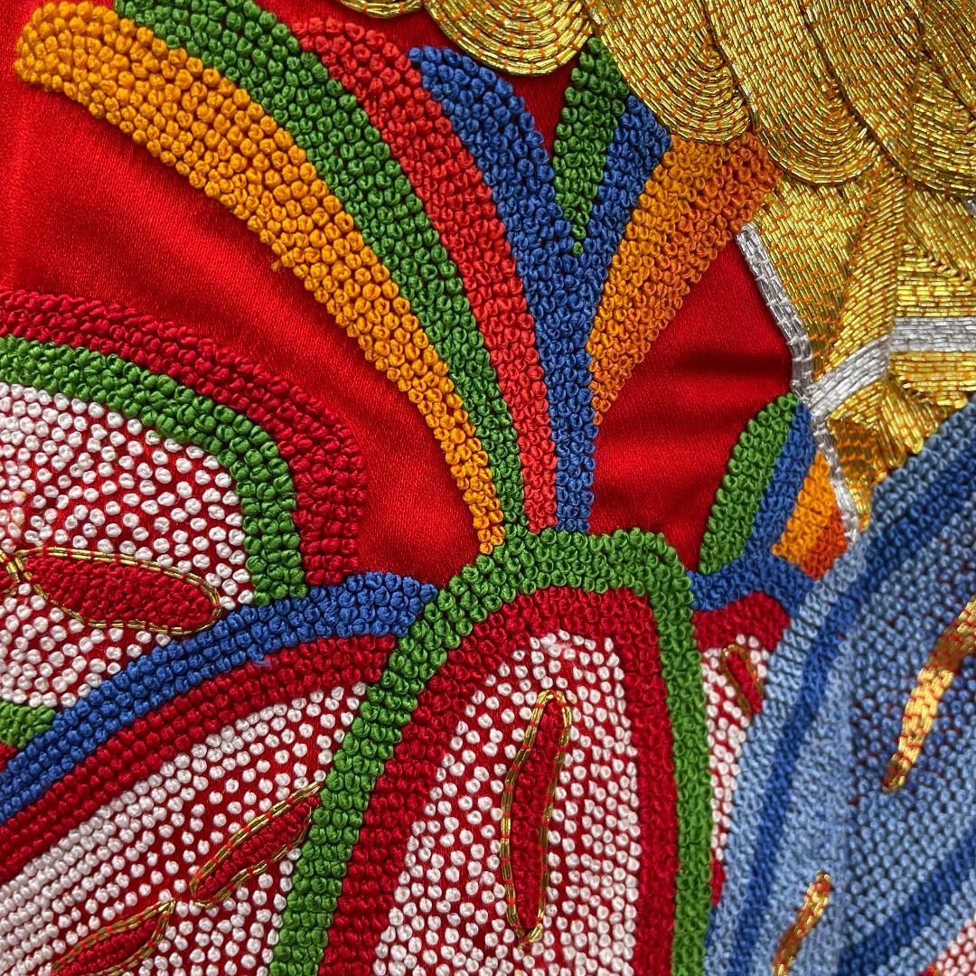 Y★3114★ 色打掛 豪華 金駒刺繍 相良刺繍 婚礼 新婦 結婚式 花嫁