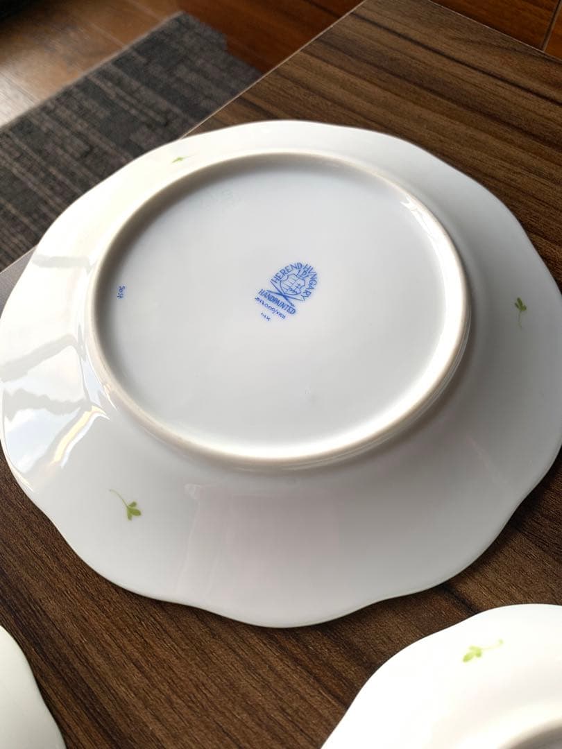 【値下げ可】HEREND ウィーンの薔薇　プレート5枚&カップアンドソーサー5客