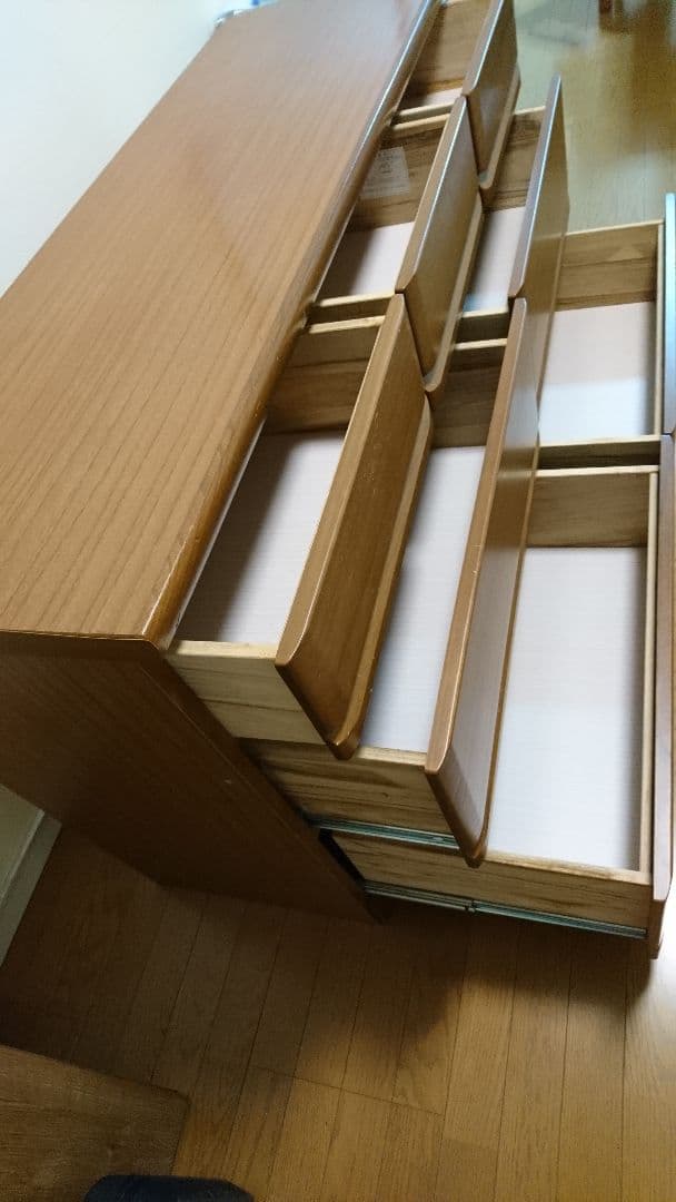 サンウッディ-ローチェスト3段 W140xD45xH84cm