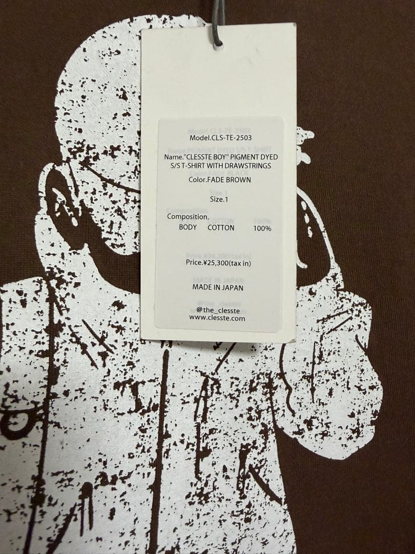 トップス CLESSTE BOY\" PIGMENT DYED S/ST-SHIRT