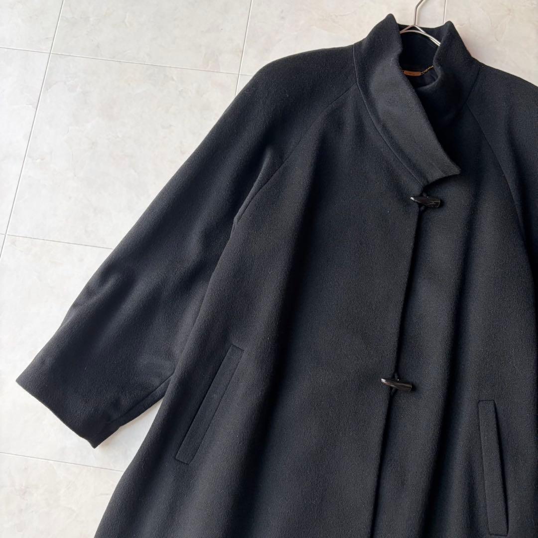 極美品✨エムチャリオット最高級カシミヤ100% ロングコート 黒 M 日本製