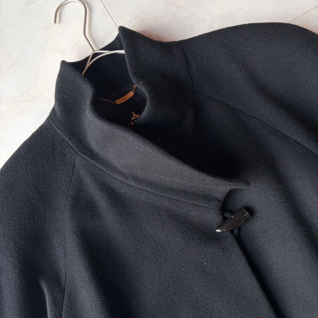 極美品✨エムチャリオット最高級カシミヤ100% ロングコート 黒 M 日本製