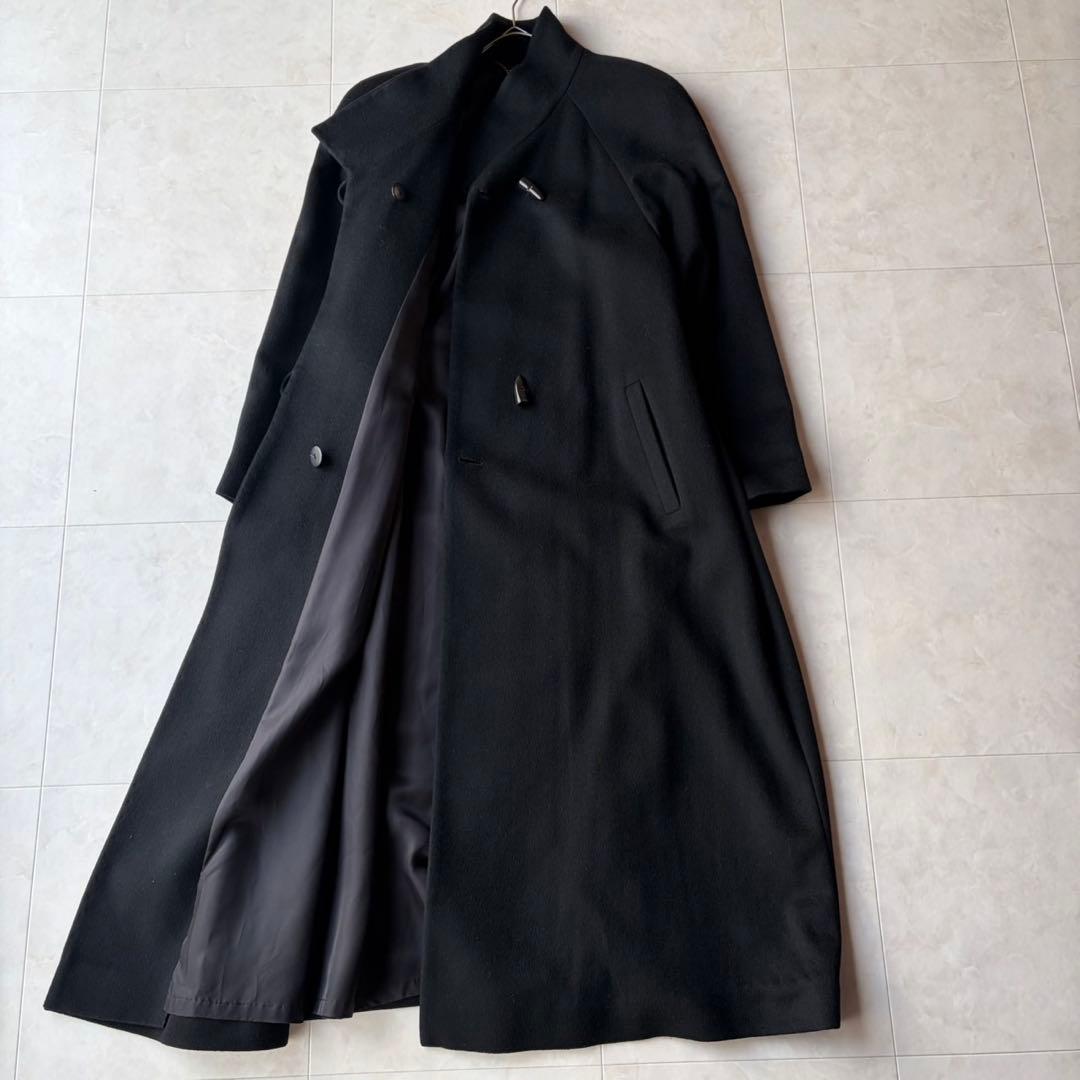 極美品✨エムチャリオット最高級カシミヤ100% ロングコート 黒 M 日本製