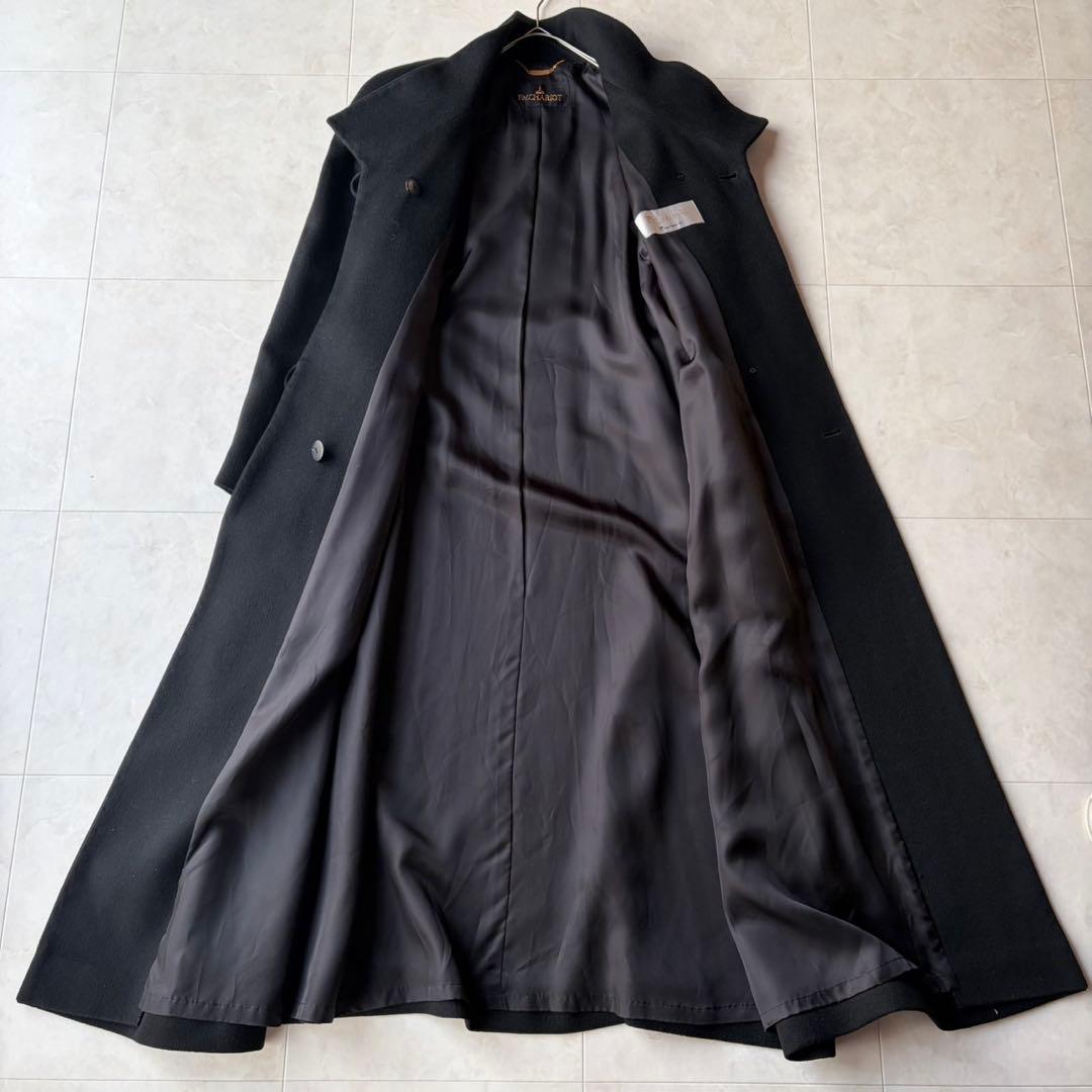 極美品✨エムチャリオット最高級カシミヤ100% ロングコート 黒 M 日本製