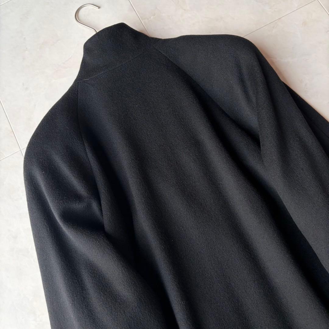 極美品✨エムチャリオット最高級カシミヤ100% ロングコート 黒 M 日本製