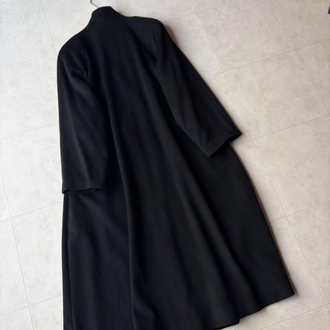 極美品✨エムチャリオット最高級カシミヤ100% ロングコート 黒 M 日本製