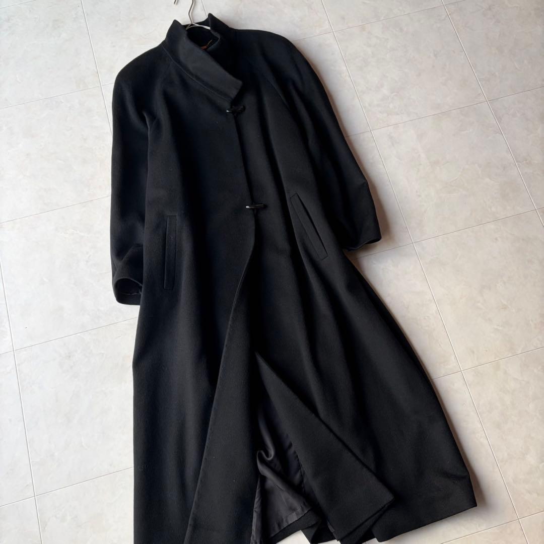 極美品✨エムチャリオット最高級カシミヤ100% ロングコート 黒 M 日本製