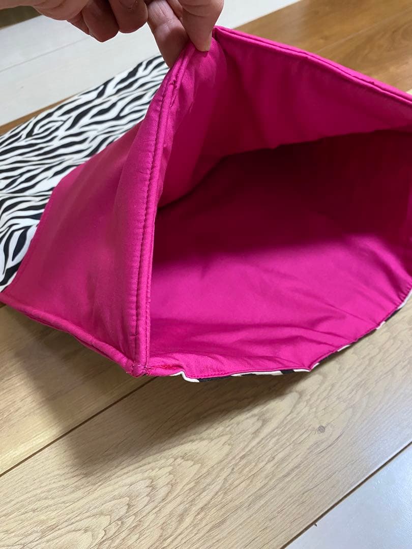 pooooon96　ゼブラ柄　ピンク　入園入学グッズ