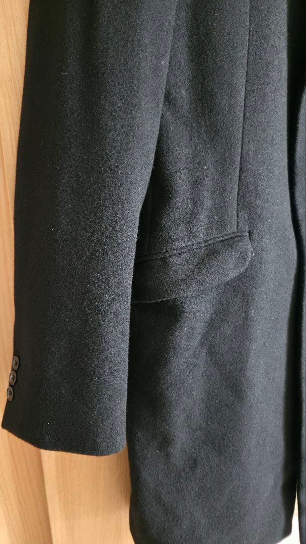 【美品】Theory チェスターコート 黒 サイズL