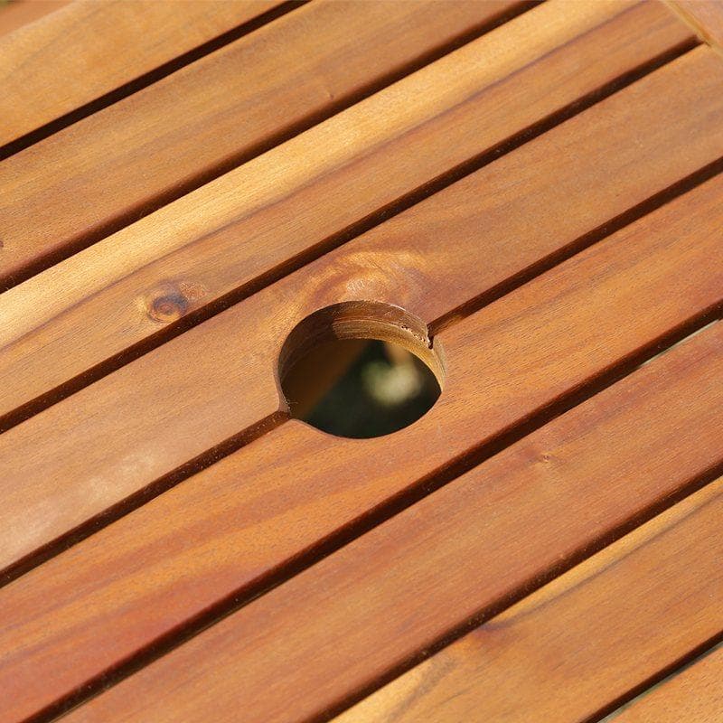 フォールディング ラブベンチ 天然木アカシア材 [5012]