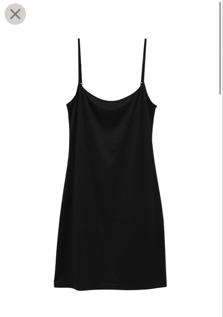 ワンピース CLANE SHIRRING LONG ONEPIECE BLACK 0