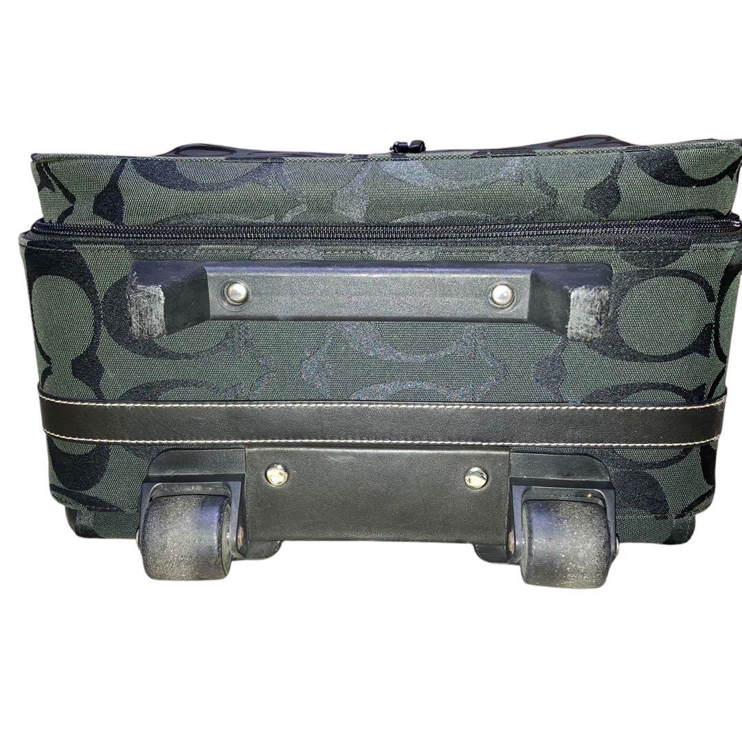 コーチ　キャリーケース　スーツ　F77180　シグネチャー　黒