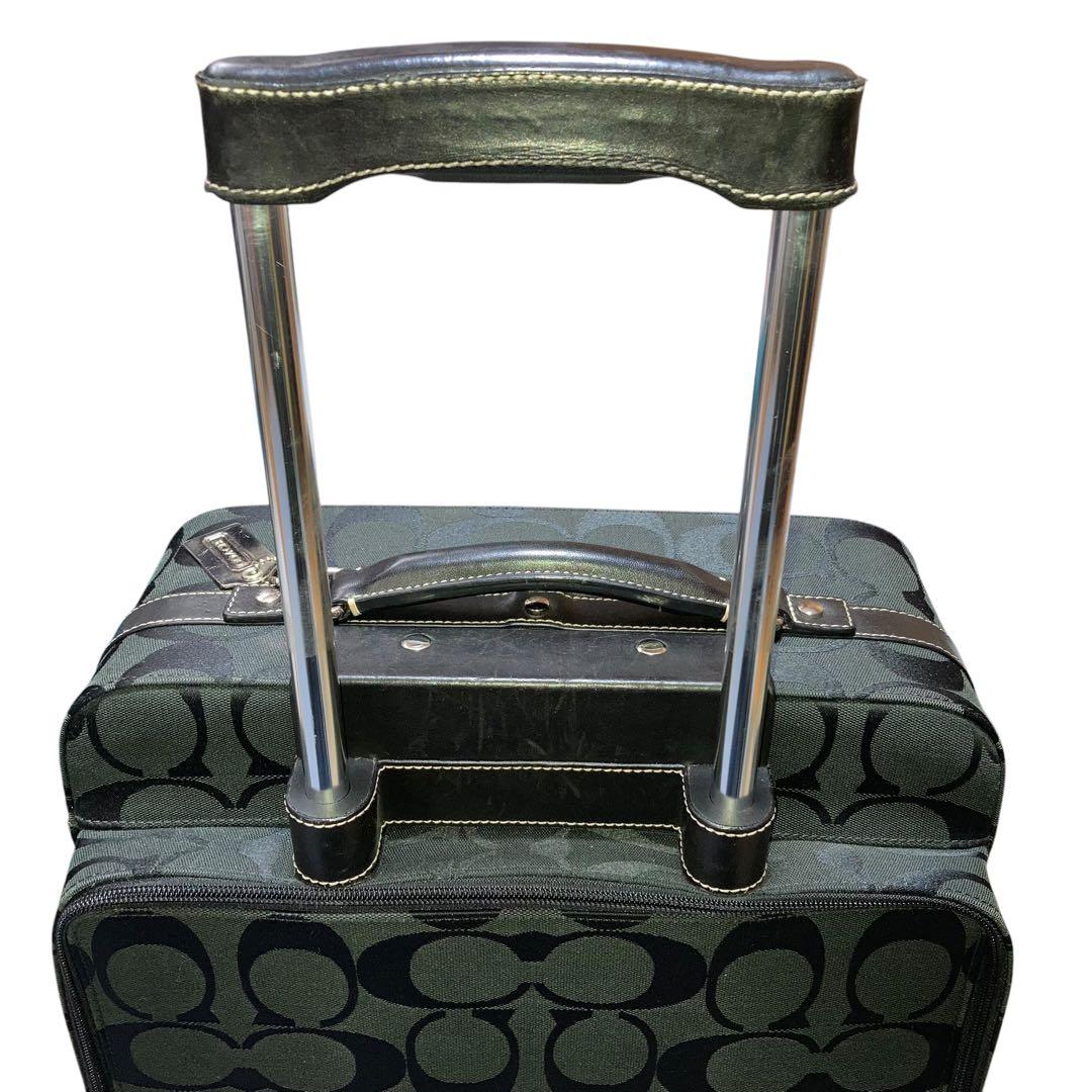 コーチ　キャリーケース　スーツ　F77180　シグネチャー　黒