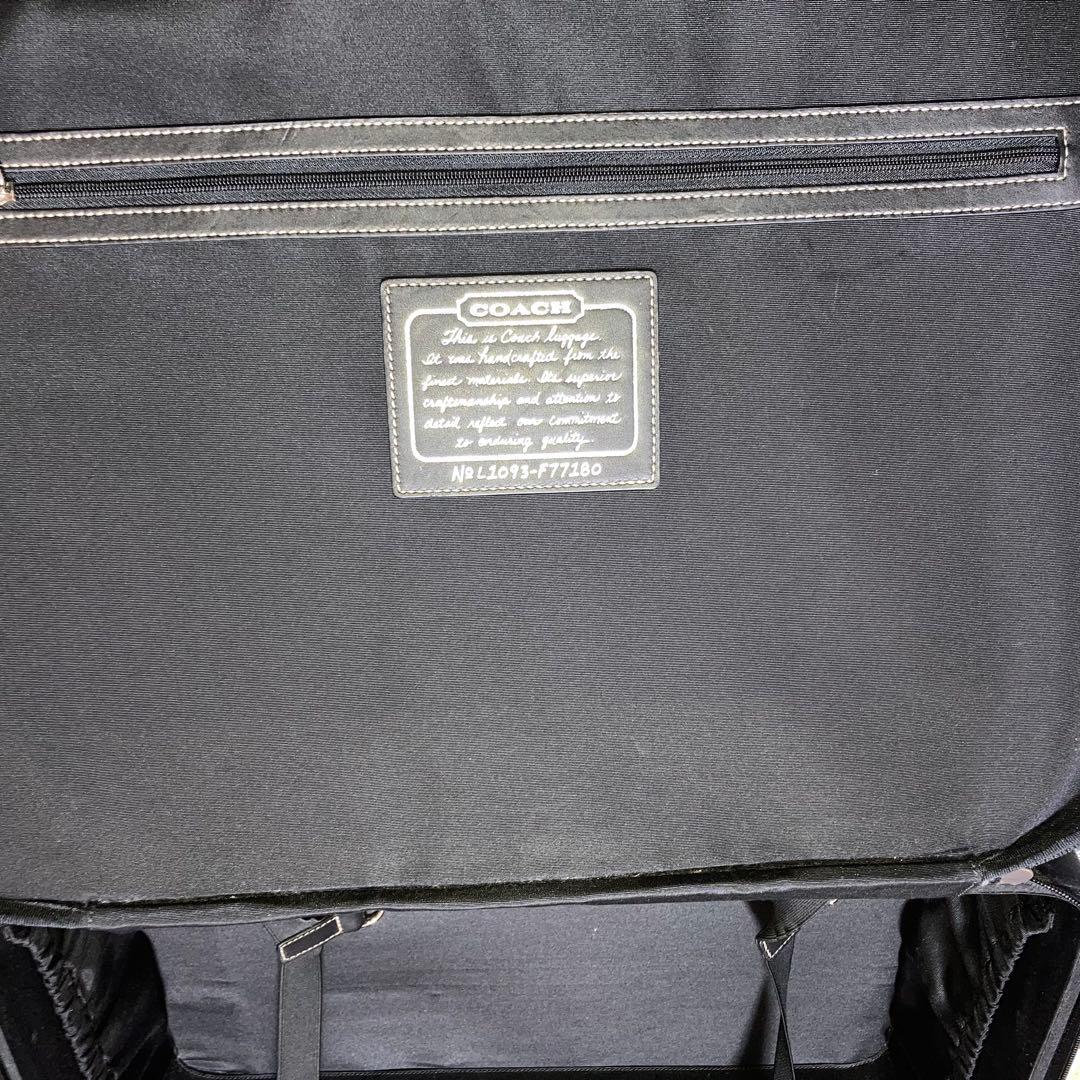 コーチ　キャリーケース　スーツ　F77180　シグネチャー　黒