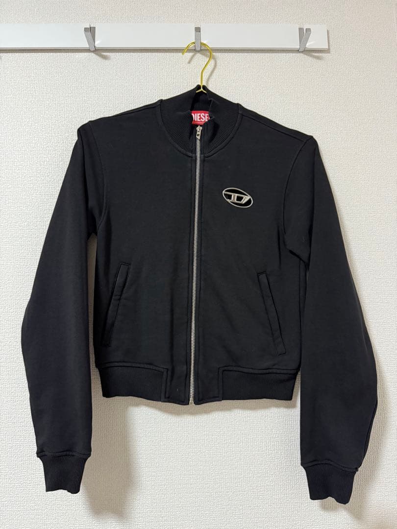 美品 DIESEL ジップアップスウェット F-Flacin ブラック 黒 XS