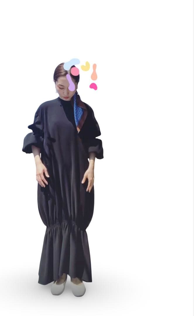 ENFOLD 黒　ロングワンピース　サイズ36