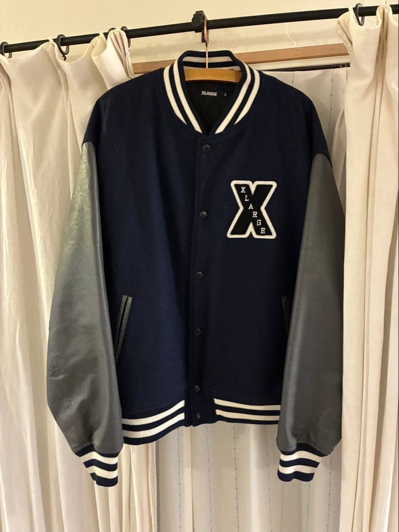 ⭐️XLARGE スタジャン ネイビー　X L
