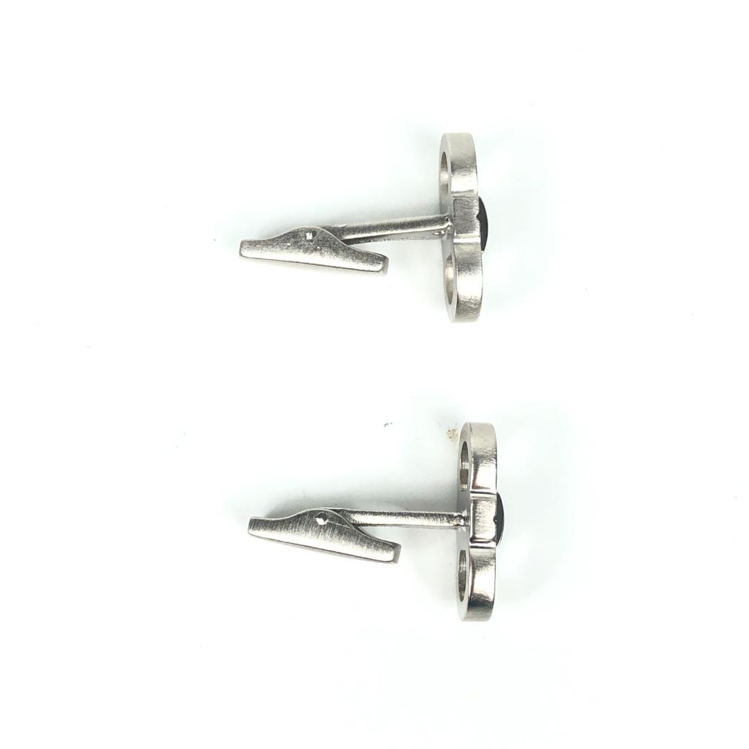 8F292/サルヴァトーレフェラガモ/カフリンクス/ダブルガンチーニ/シルバー