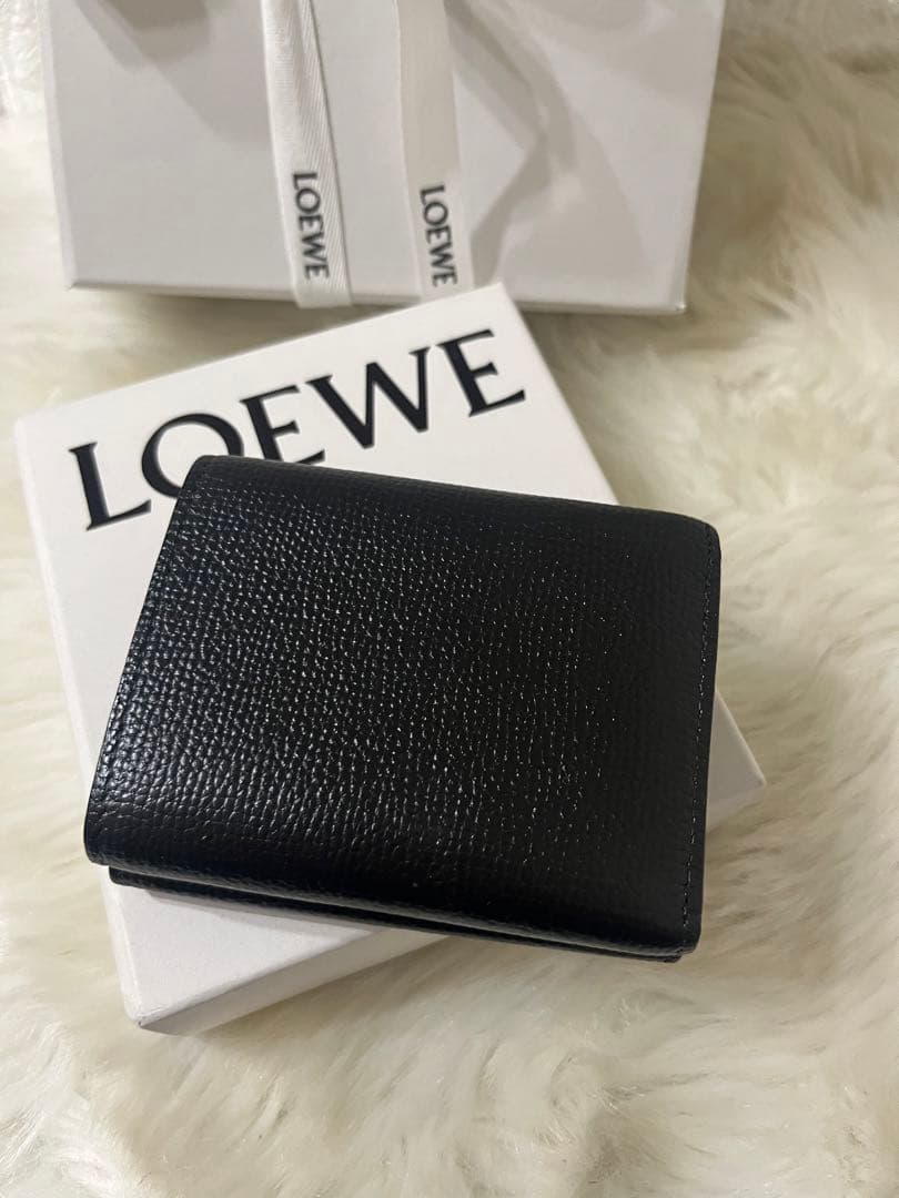 【極上美品】LOEWE ロエベ トライフォールド 三つ折り財布 箱・巾着付き