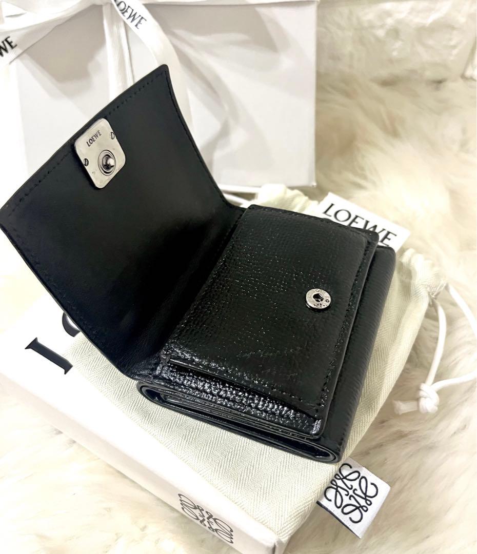 【極上美品】LOEWE ロエベ トライフォールド 三つ折り財布 箱・巾着付き