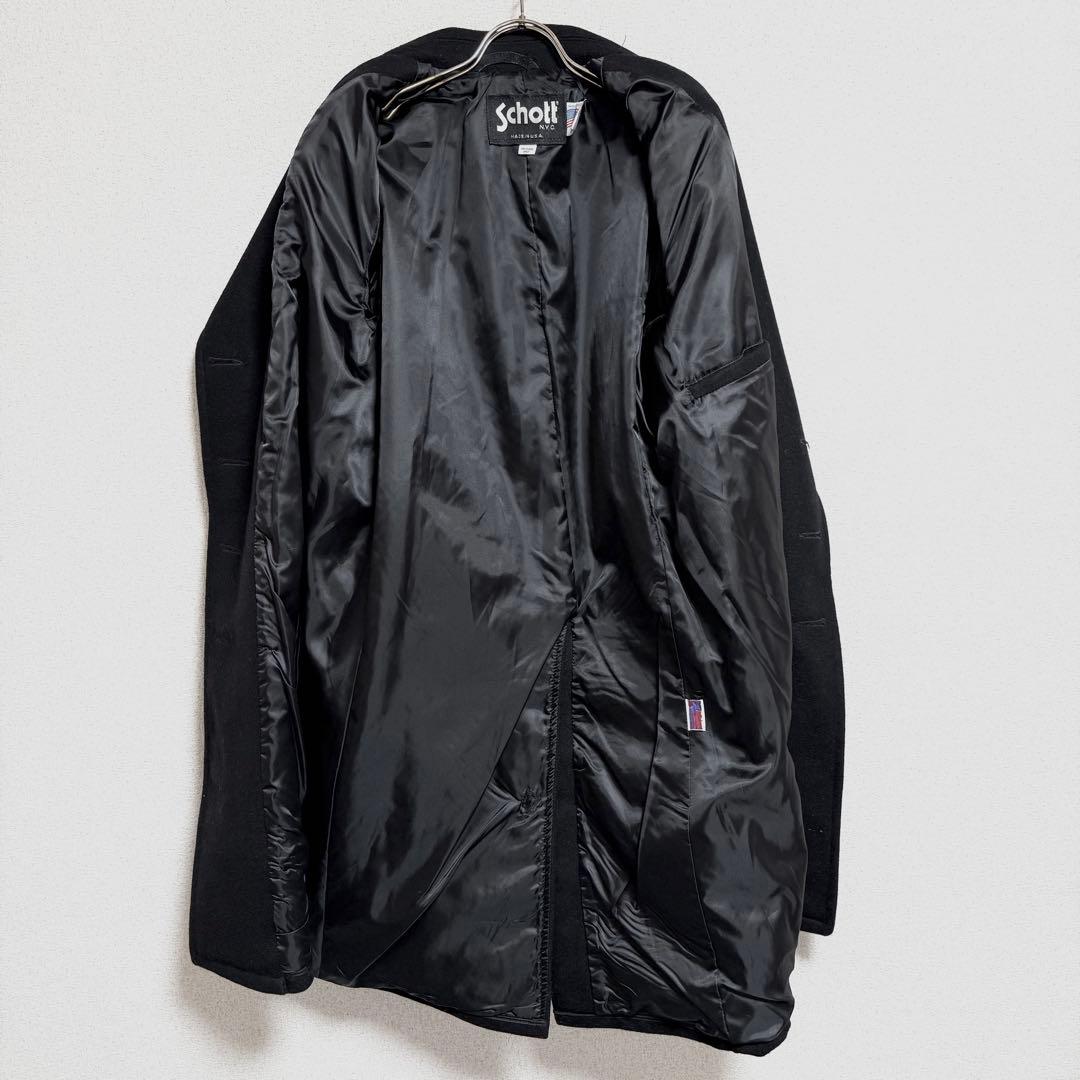 USA製 Schott L8530 ダブルブレストピーコート メンズM相当