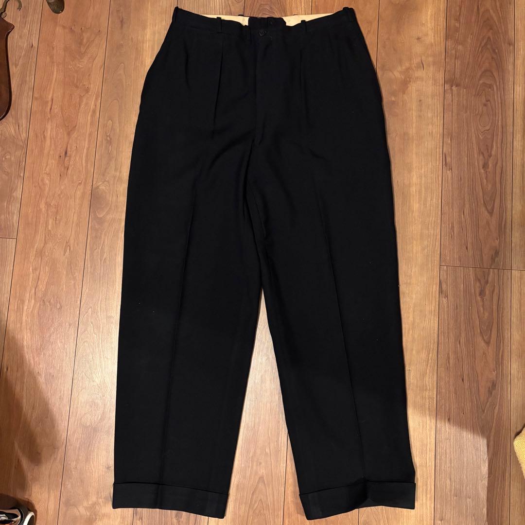 美品 50s 50年代 ２タック ウールギャバ スラックス vintege