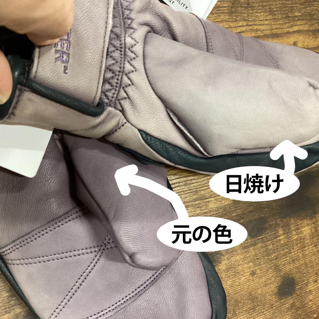 【日焼けあり】　グローブ　レザー　SWANY　レディース　スノーボード　S