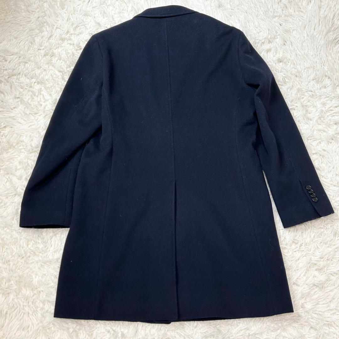 美品 ユナイテッドアローズ 最高級カシミヤ混 3B ロングチェスターコート XL