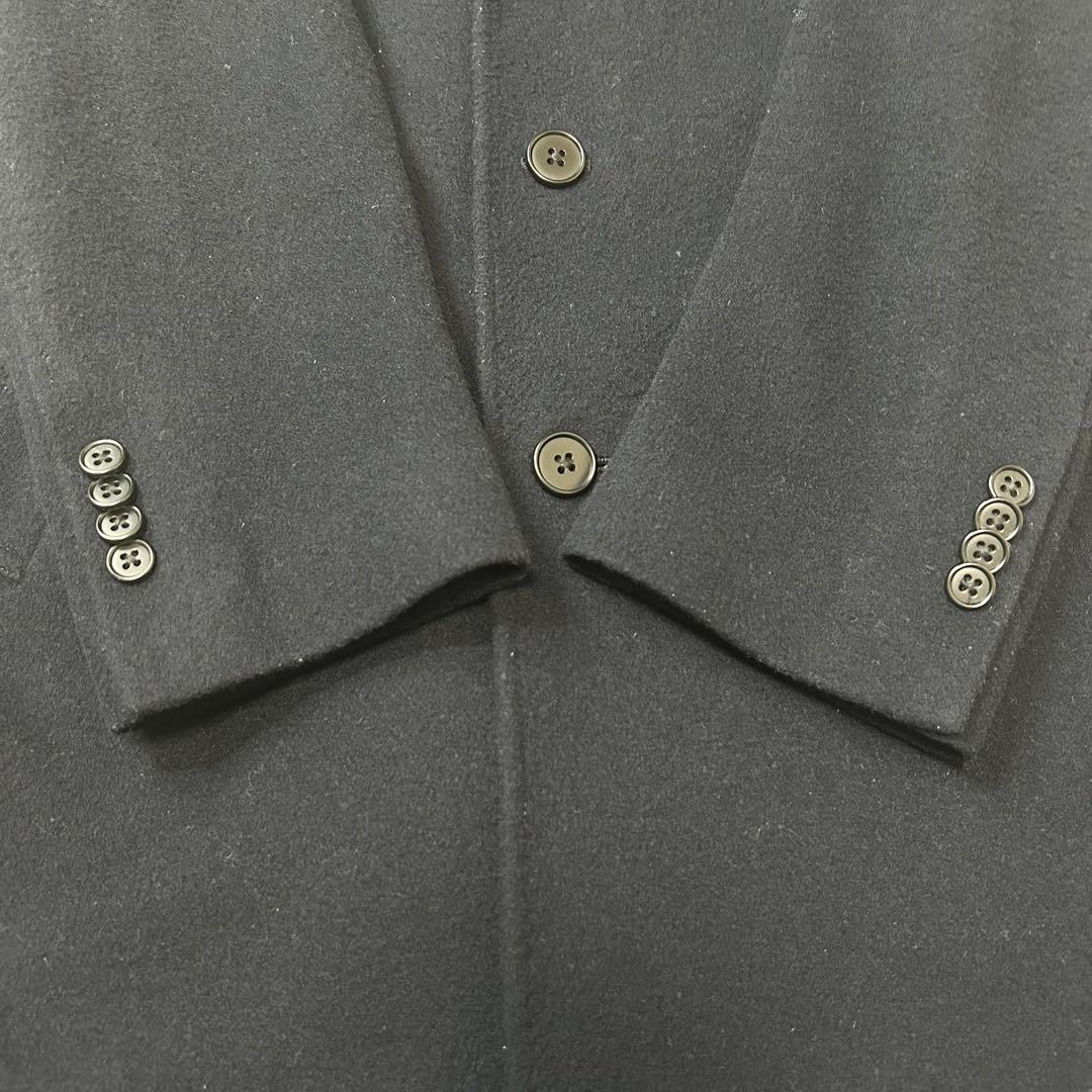 美品 ユナイテッドアローズ 最高級カシミヤ混 3B ロングチェスターコート XL