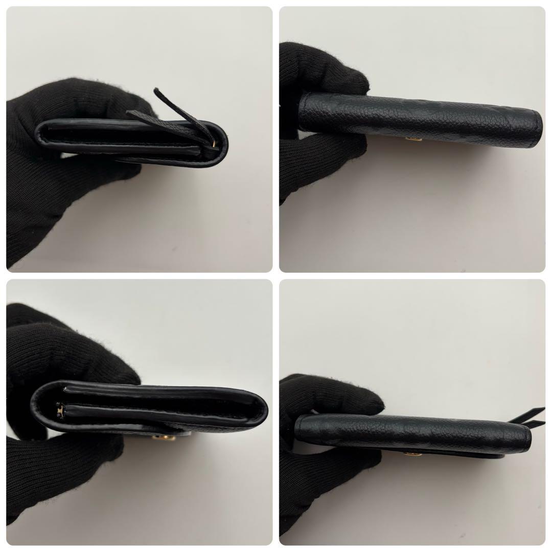 IC搭載　極美品】ルイヴィトン アンプラント ポルトモネ ロザリ ノワール 小銭