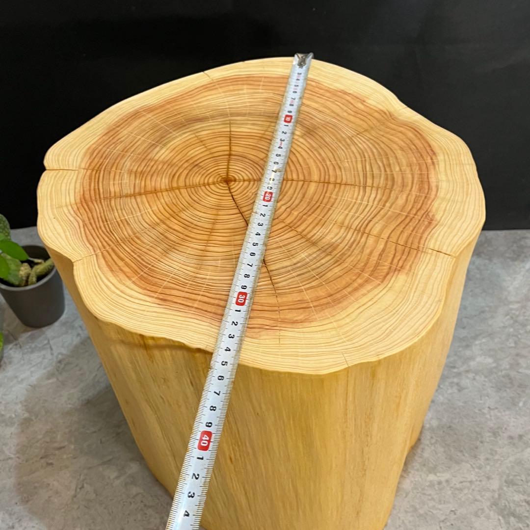 1018 切り株　丸太　スツール　サイドテーブル　オブジェ　チェア　インテリア