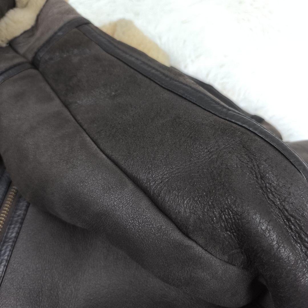 ✨美品✨ ウインドアーマー B-3タイプ ムートンジャケット 羊革 茶色