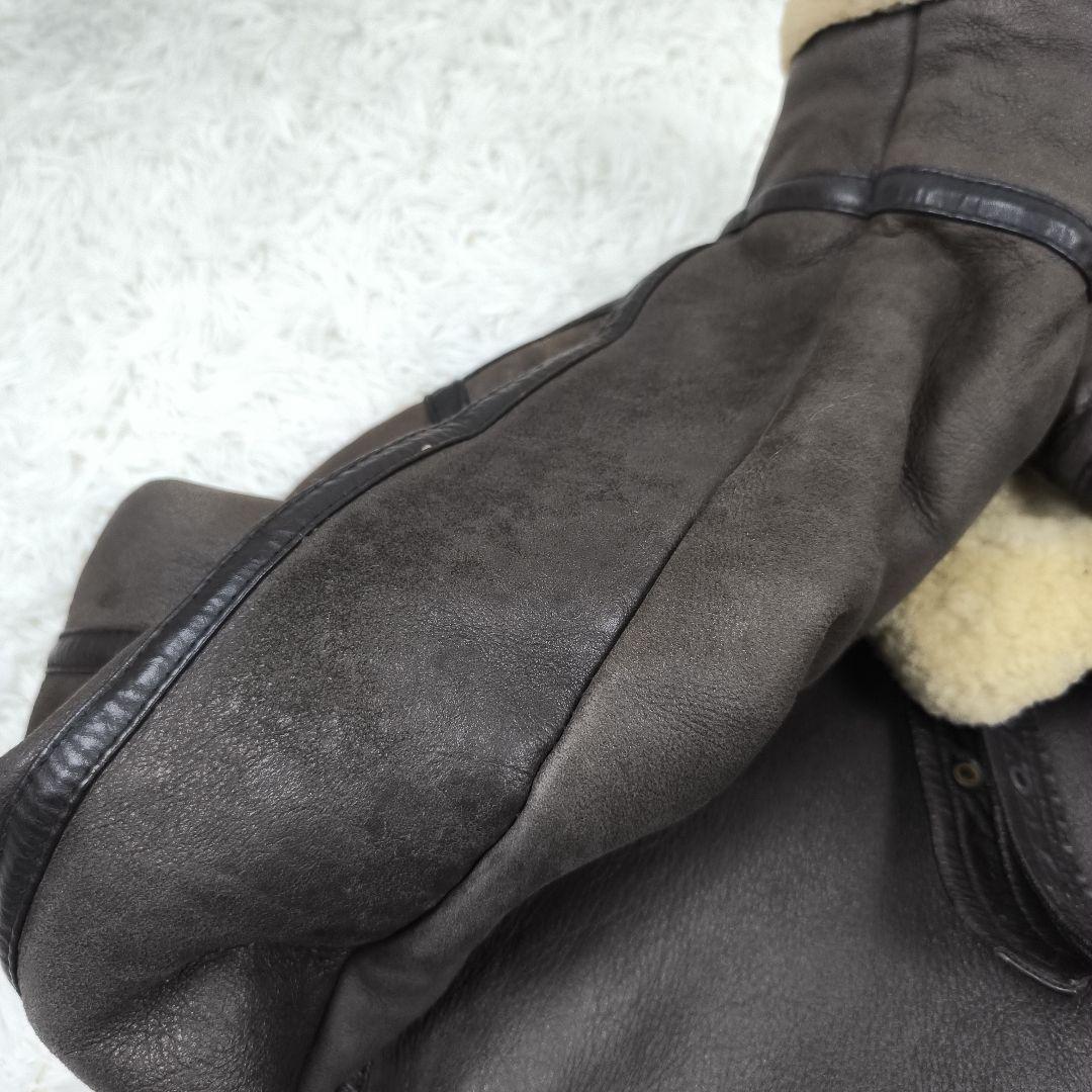 ✨美品✨ ウインドアーマー B-3タイプ ムートンジャケット 羊革 茶色