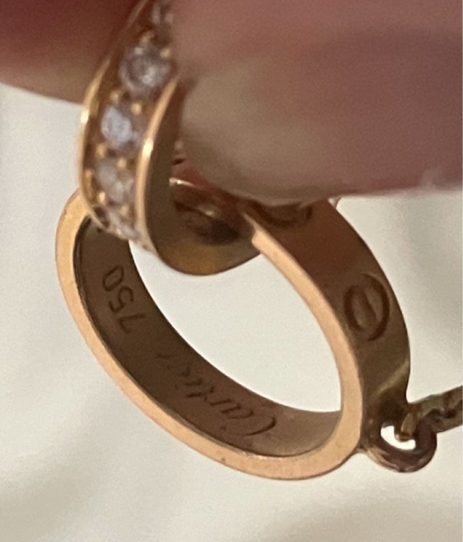 Cartier。カルティエ。750ネックレス。K18。