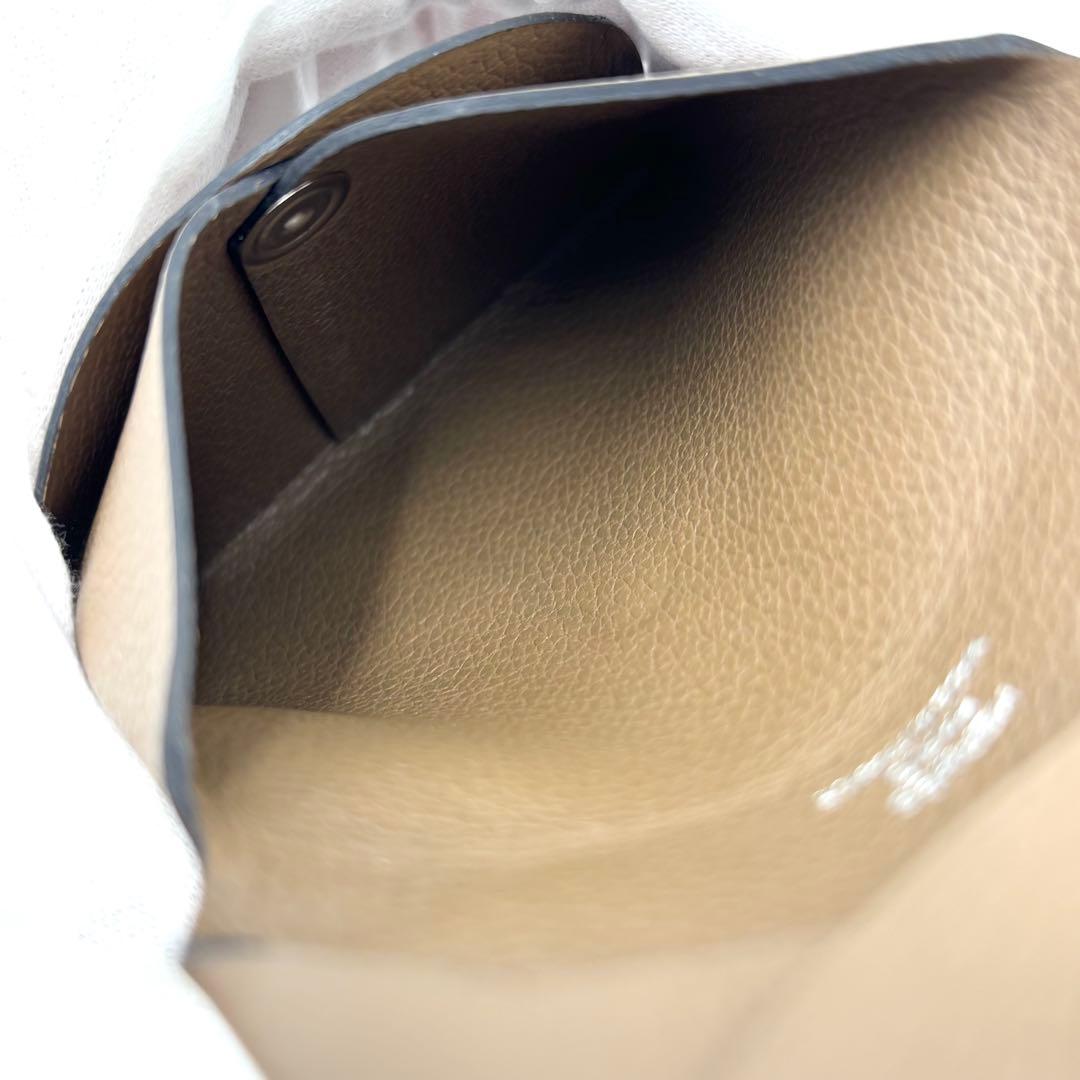 美品✨HERMES バスティア シェーブル D刻 エトゥープ ケース