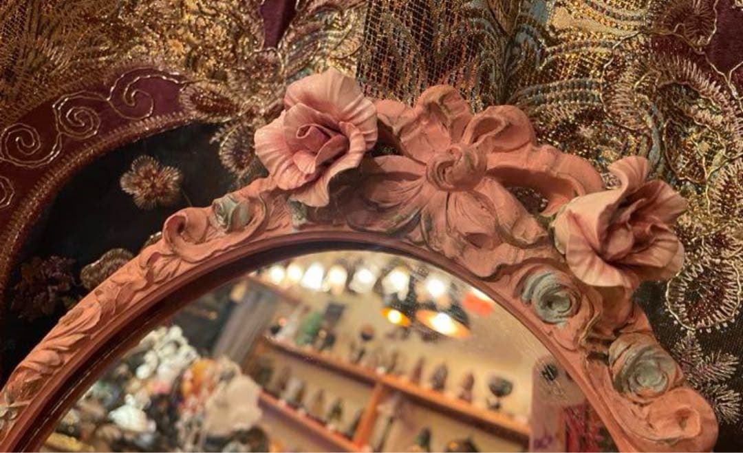 アンティーク　鏡　ミラー　三面鏡　アンティークミラー　ドレッサー