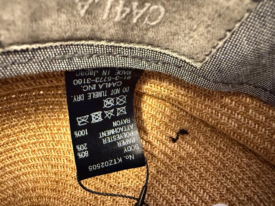 CA4LA キャスケット　デイリー　カジュアル　麦わら帽子