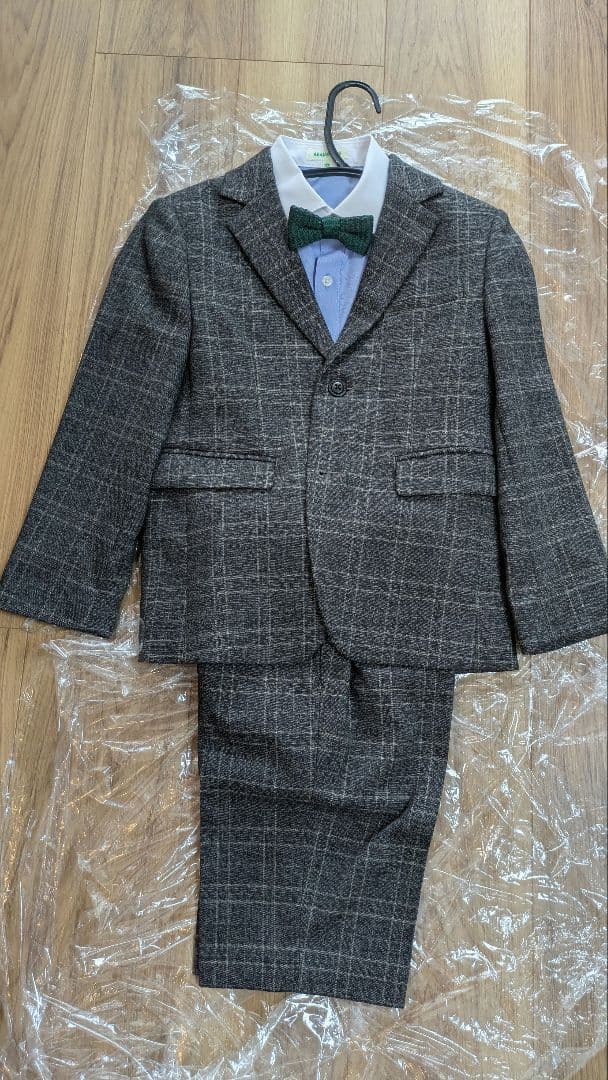 BEAMS mini スーツ 男の子　120　蝶ネクタイ