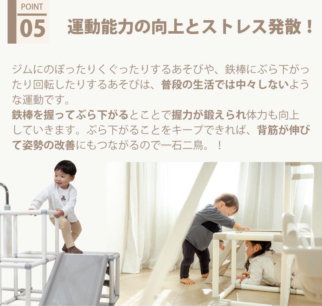 わんぱくスライダージム ブランコ付きDX 鉄棒 ジャングルジム すべり台