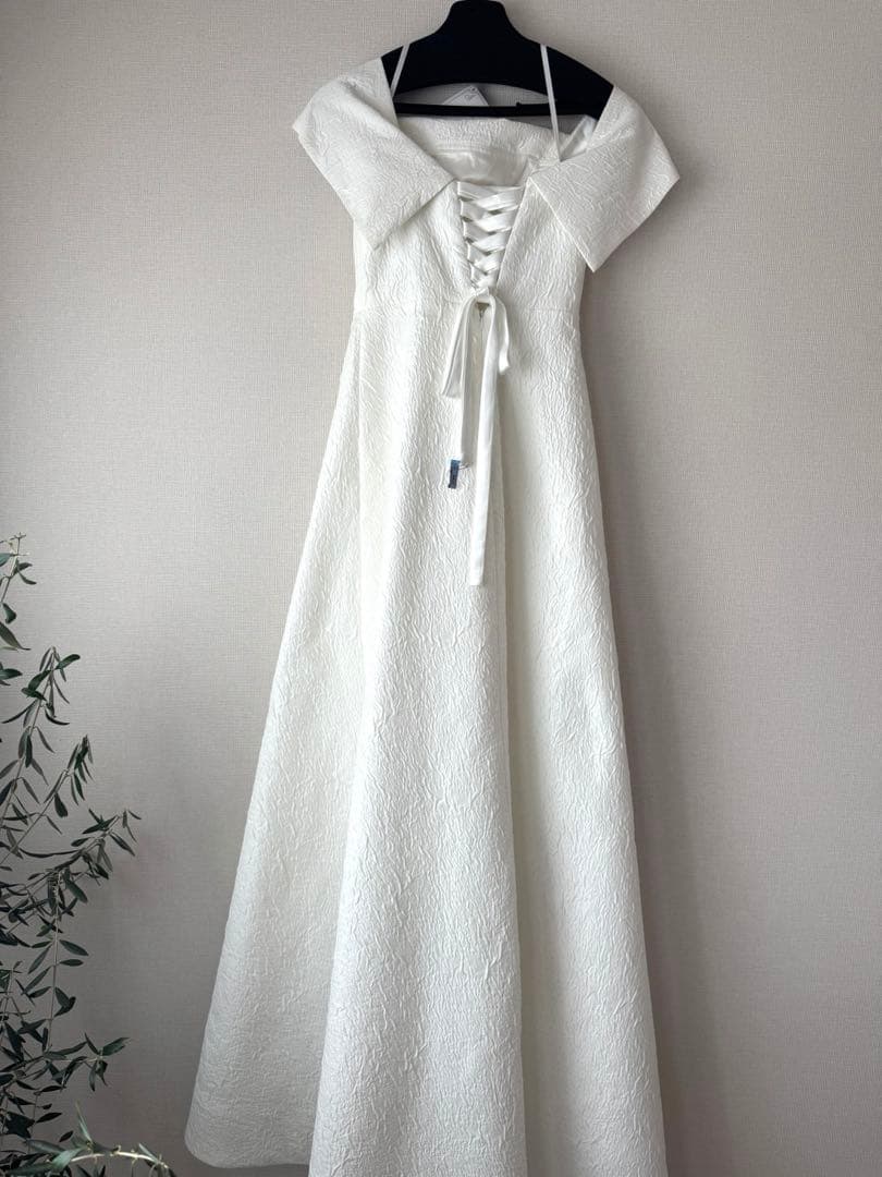 dressproduction オフショルダー ウェディングドレス W277